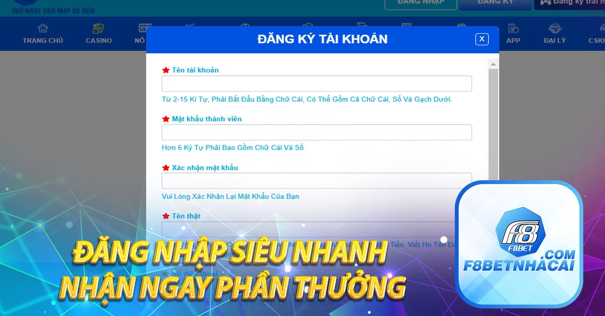 Đăng nhập siêu nhanh nhận ngay phần thưởng