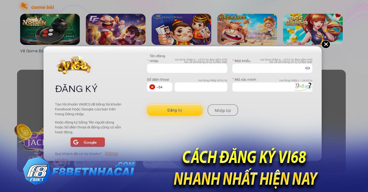 Cách đăng ký Vi68 nhanh nhất hiện nay