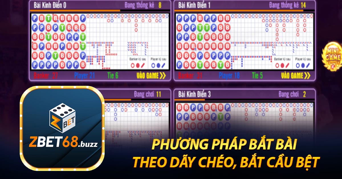 Phương pháp bắt bài theo dãy chéo, bắt cầu bệt